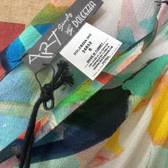 Dolcezza Artwear Tie Shoulder Dress NWT - Picture 4 of 5